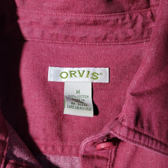 Orvis - Maroon Button front dress- size medium - Picture 5 of 8